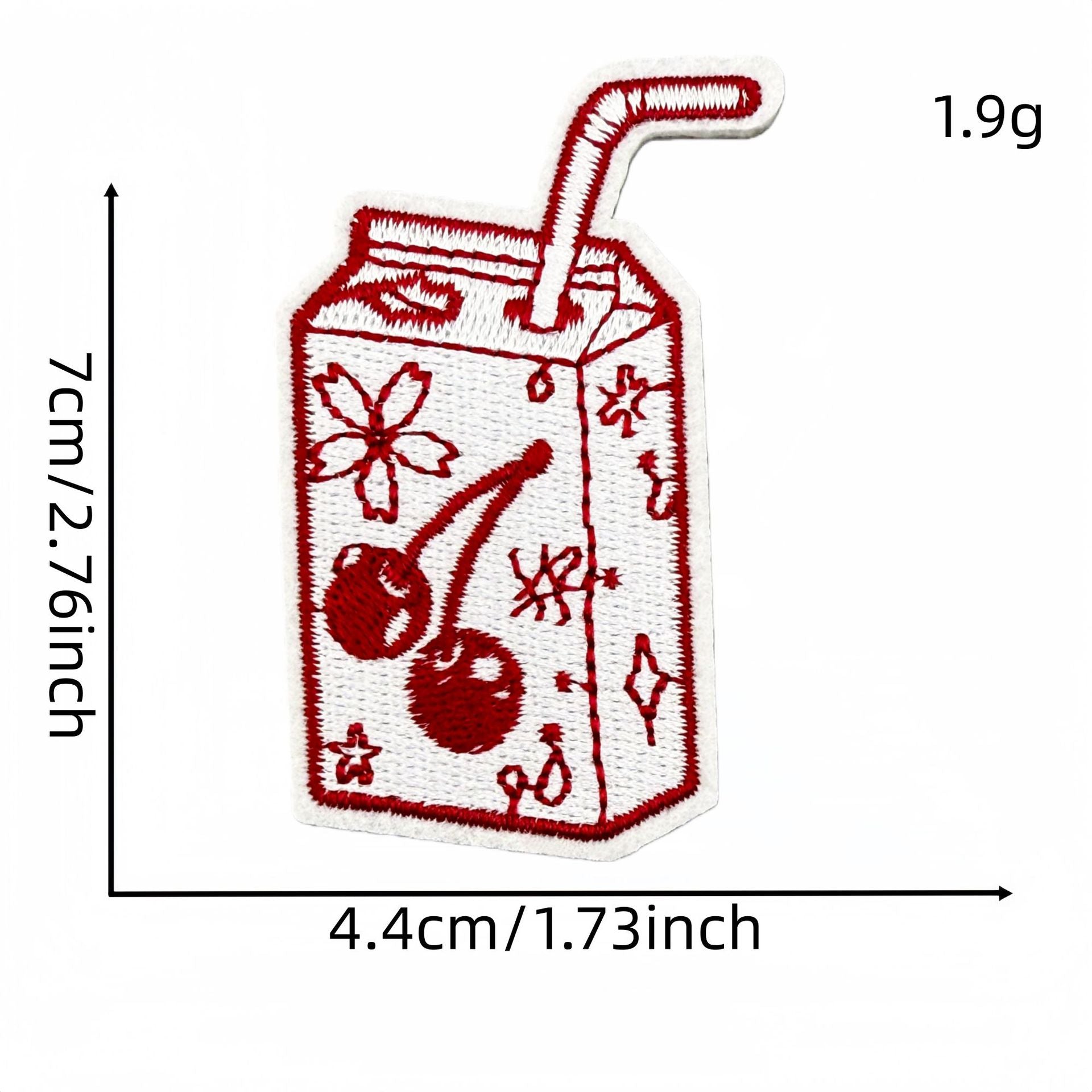 Wholesale Retro Red Valentine Embroidered Fabric Patch Ins Style Clothing Applique For DIY Craft And Resale