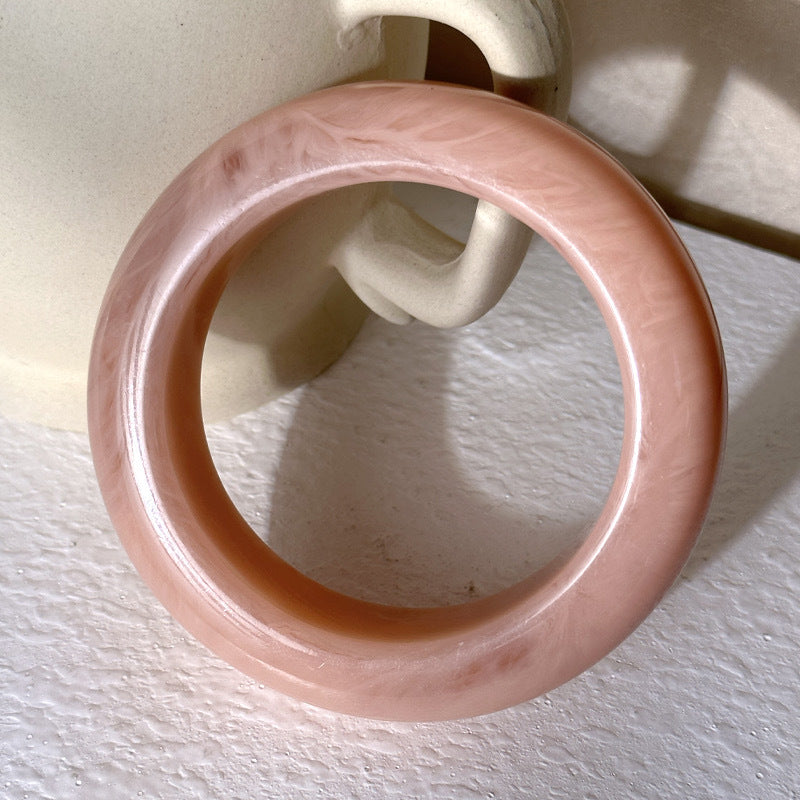 Wholesale 10pcs Yuyu fashion new marble pattern acrylic bracelet shaped resin square round bracelet