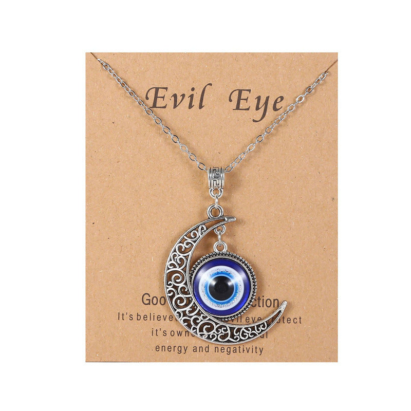Wholesale Devil Eye Dima Hand Alloy Necklace