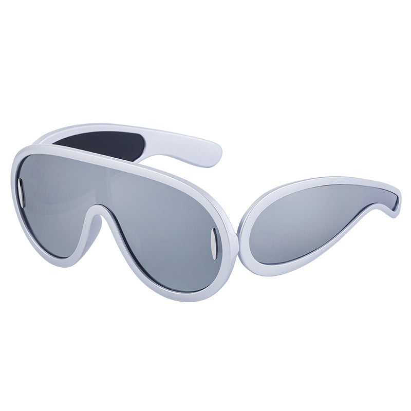 Wholesale PC Integrated Large Frame Sports Cycling Sunglasses