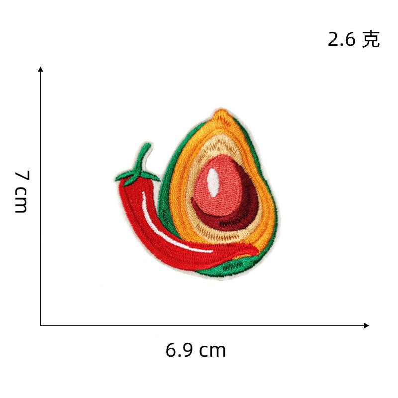 Wholesale DIY Embroidery Cloth Patches Mexican Festival Food Hat Clothes Patches