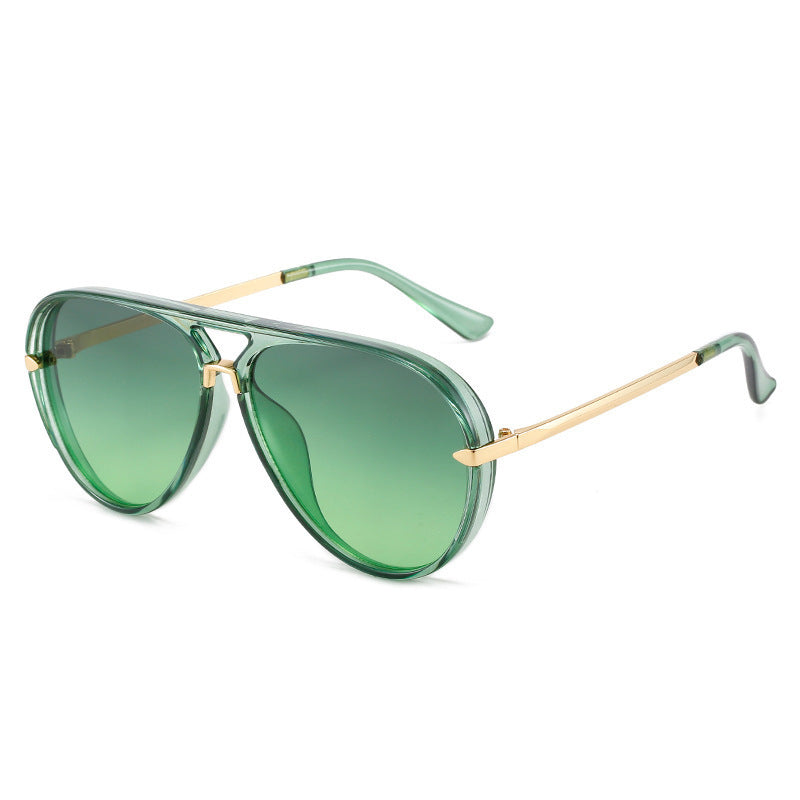 Wholesale Pilot Retro Large Frame  Mirror Sunglasses