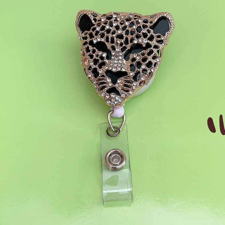 Wholesale ABS Alloy Leopard Head Devil Eyes Keychain