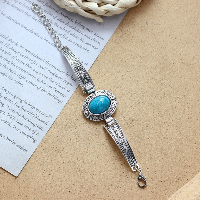 Wholesale Colored Stone All-match Simple Bracelet