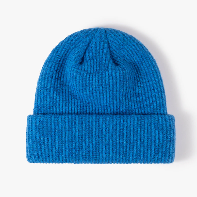 Wholesale All-match Solid Color Wool Knitted Hat