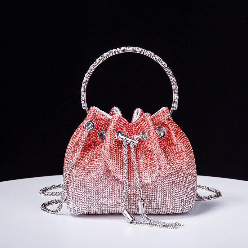 Wholesale Rhinestone Acrylic Fashion Diamond-encrusted High-end Evening Handbag Chain Bag Shoulder Bag