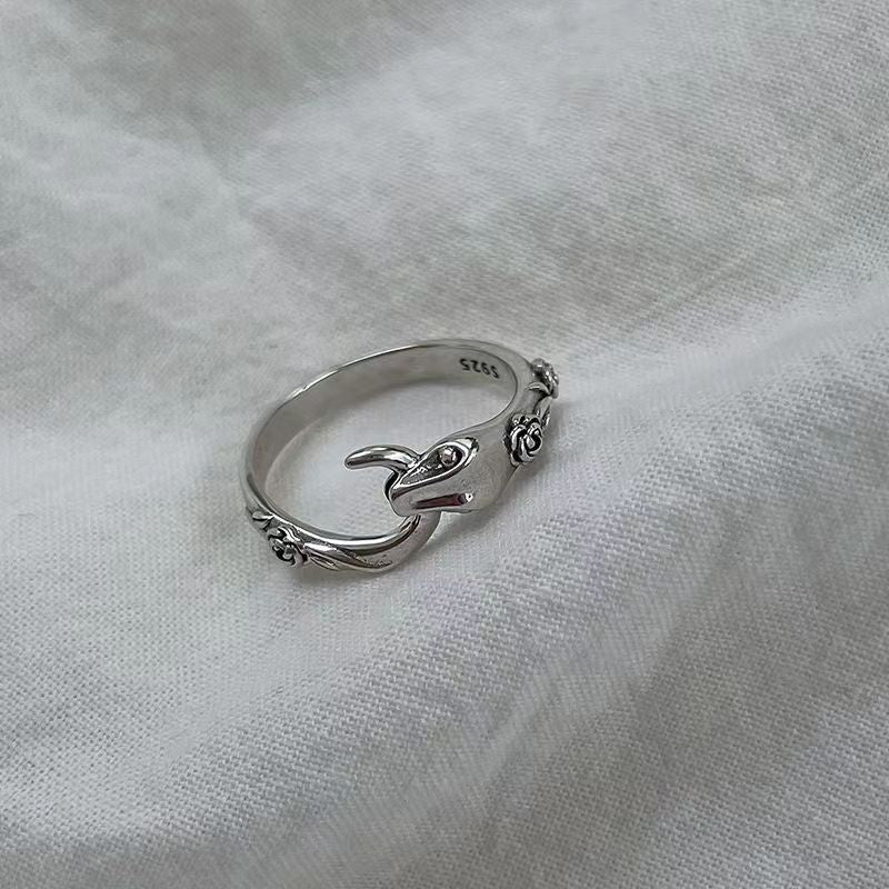 Wholesale silver Diablo High-end Valentine's Day Gift Men's and Women's Hand Ornaments Trendy Men's Personality Snake Ring