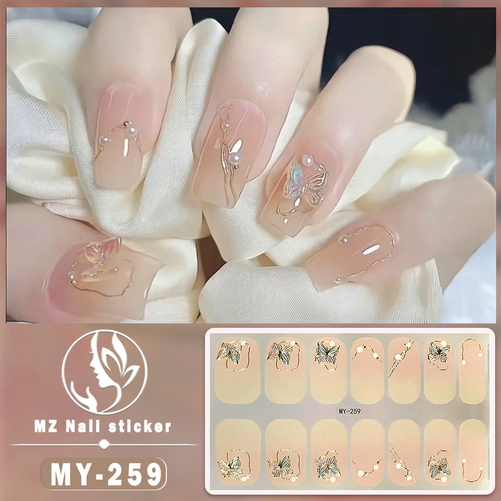 Wholesale MY Butterfly Baking Free Gel 5D Waterproof Diamond Like Nail Polish Stickers