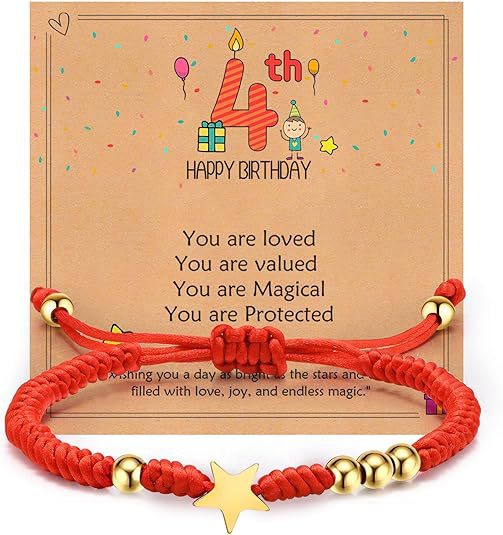 Wholesale  Red Lucky Woven  Couple  Five-pointed Star Cord Bracelet