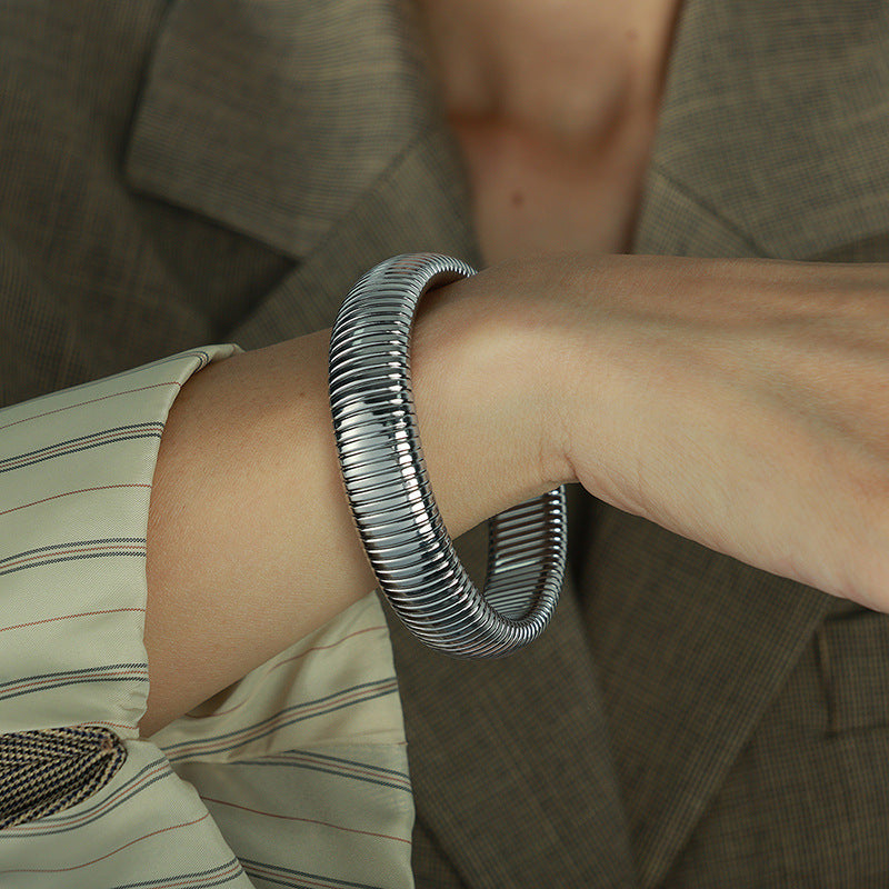 Wholesale Titanium Steel Elastic Stainless Steel Bracelet