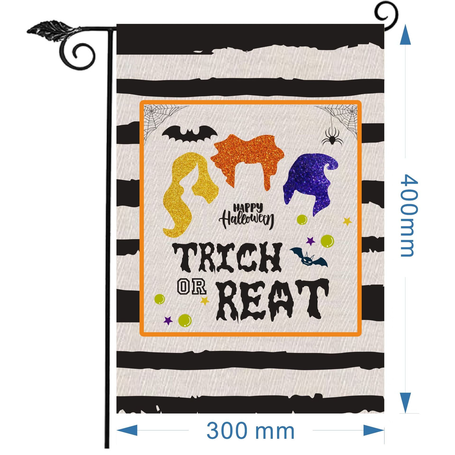 Wholesale Christmas garden flag linen print outdoor small flag yard decoration flag