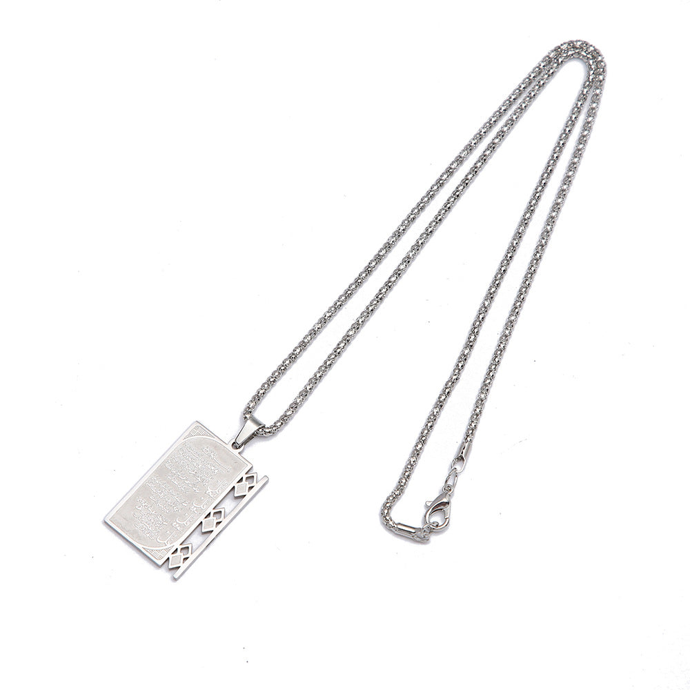 Wholesale Men's Personalized Guitar Shape Necklace Sweater Chain