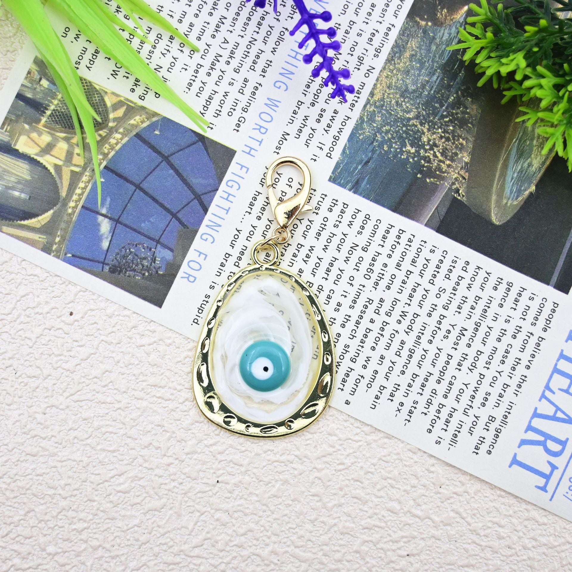 Wholesale Devil' s Eye Hand Bag Pendant Blue Eye Keychain