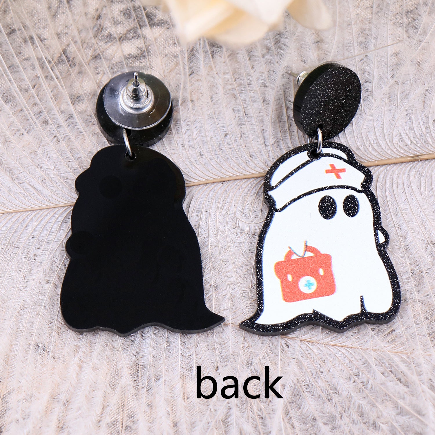 Wholesale New Cute Fashion Rescue Ghost Acrylic Women's Earrings
