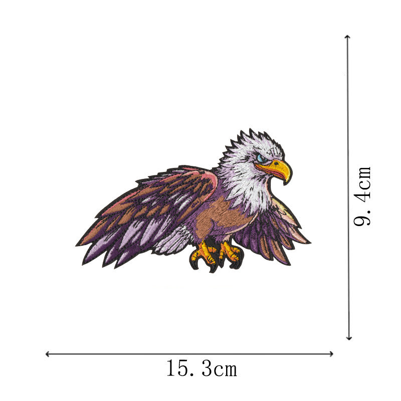 Wholesale 12 Pcs Eagle Motorcycle Embroidered Patches Large DIY Sew On et Badge Chic Fashion Biker Decor Gift For Resale
