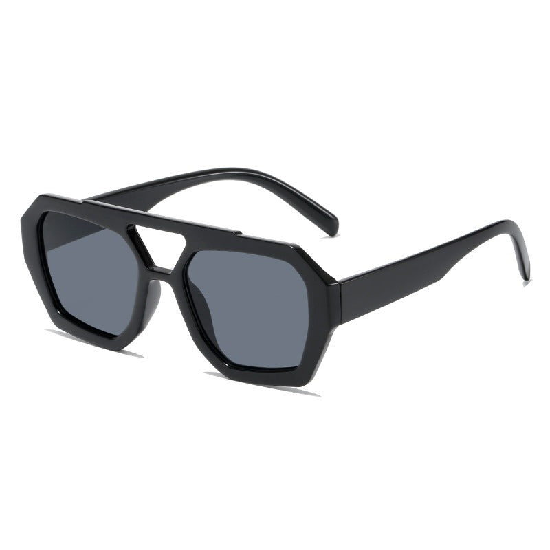 Wholesale Square Double Beam PC Sunglasses