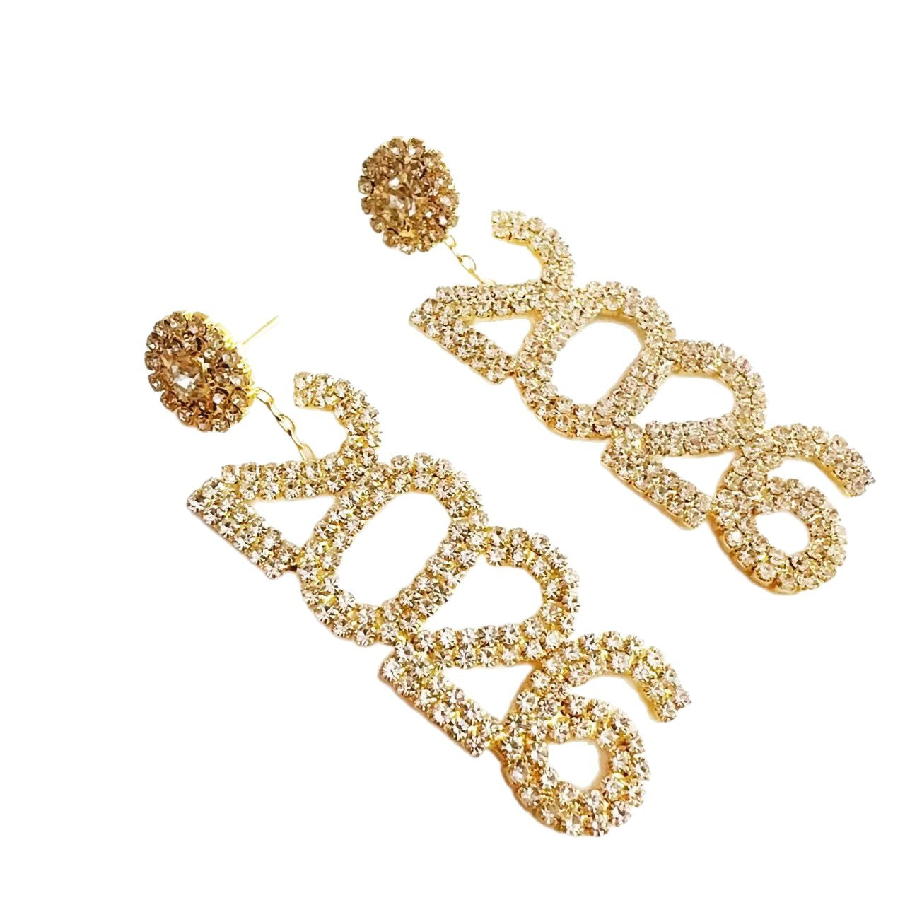 Wholesale 2026 digital Blingbling Earrings