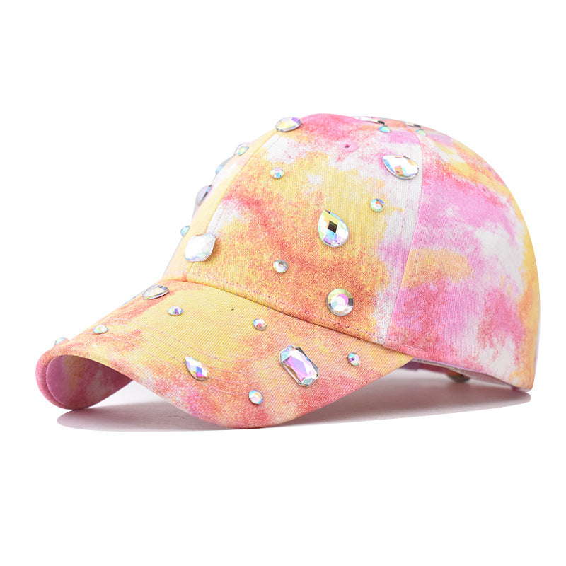 Wholesale Cotton Colorful Printed Diamond Duckbill Caps