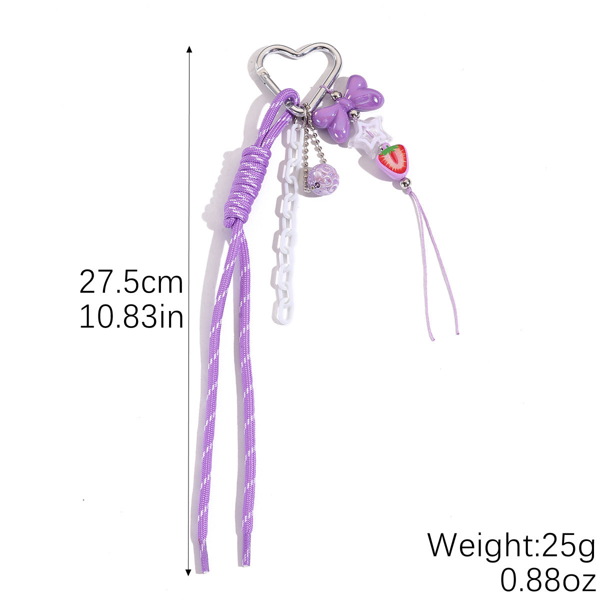 Wholesale Colorful Dopamine Hand-Woven Lanyard Keychain Braided Rope