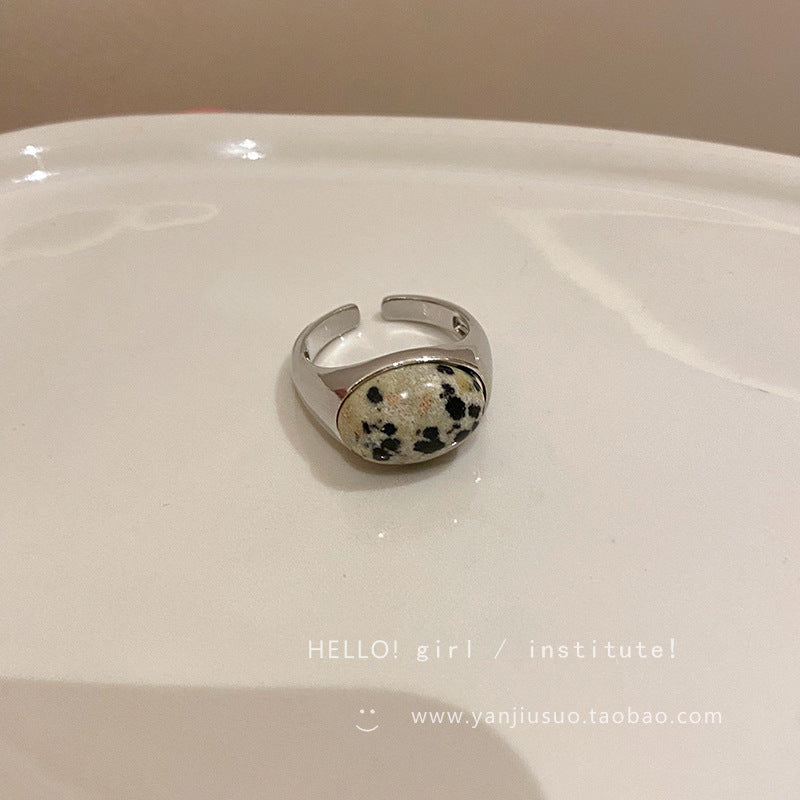 Wholesale Vintage Natural Stone Open Index Finger Ring