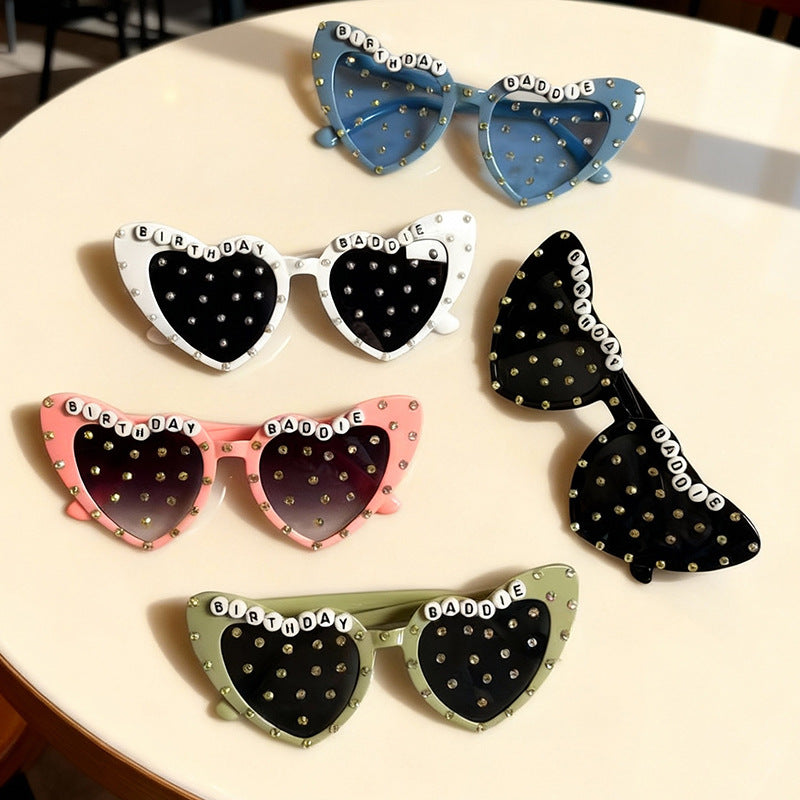 Wholesale Party Heart Earrings Men' s/ women' s sunglasses