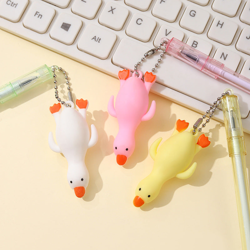 Wholesale Plastic Duck Pendant Erasable Gel Pen