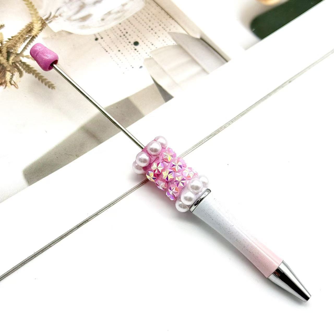 Wholesale Colorful fireworks bead pen ballpoint pen