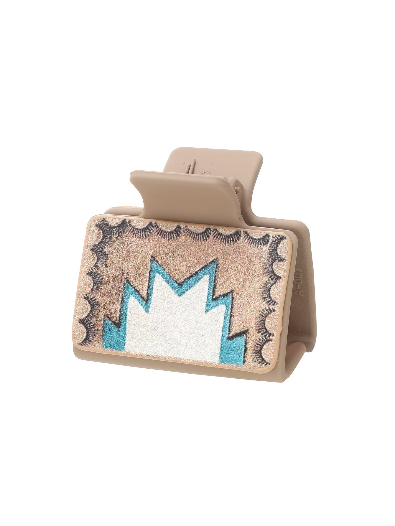 Wholesale Western Style Aztec Leather Hair Clips, Sunflower Shark Clips