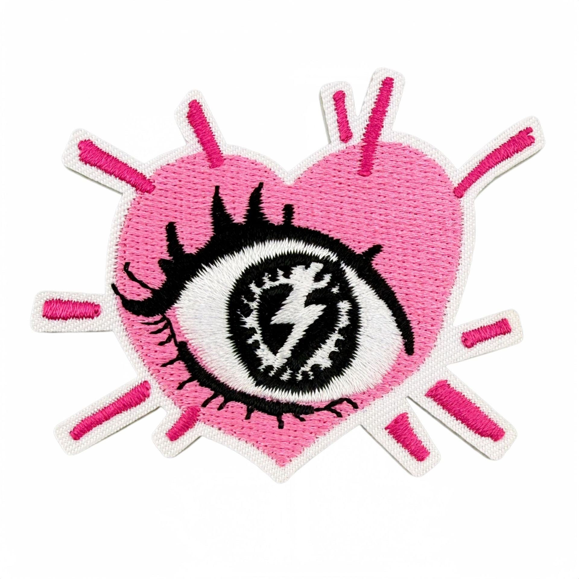 Wholesale Y2K Black Pink Heart Star Embroidered Patches 20 Pcs Fashion Decorative Accent For Clothing Bags Gift Craft Supply