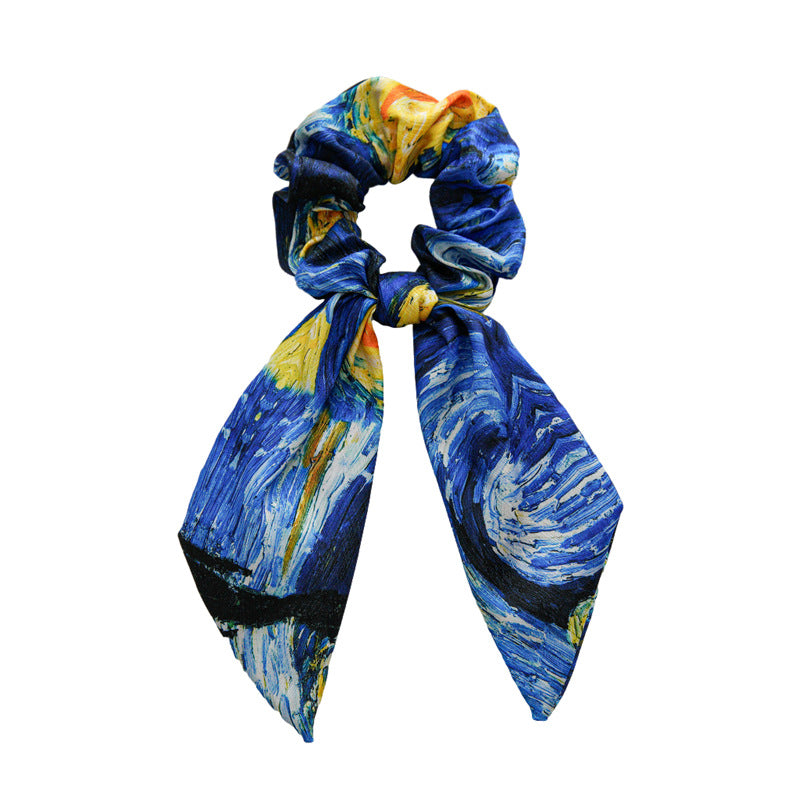 Wholesale Bow Ponytail Knot Hair Bands French Large Intestine Hair Bands