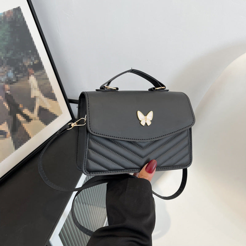 Wholesale Solid Color Butterfly Handbag Crossbody Bag