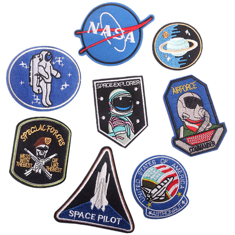 Wholesale Stylish Polyester Embroidered Astronaut Space Patch For Kids Clothing And DIY Crafts OLY Exclusive