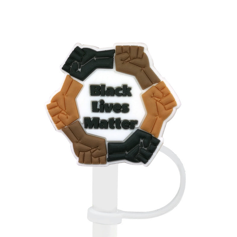 Wholesale 10PCS Street Culture Straw Set Silicone Dust Stopper Straw Tube Cap