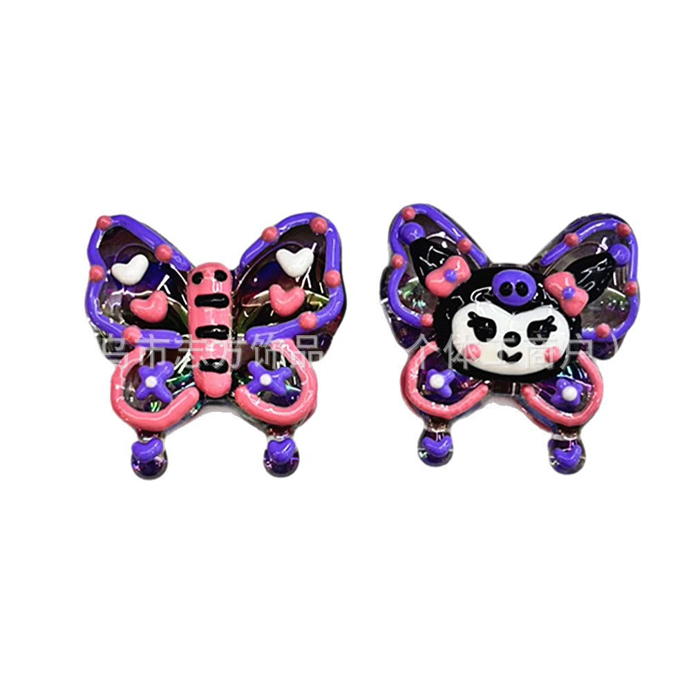 Wholesale 200pcs Acrylic Hand Painted Cartoon Beads 18Mm 200 Pcs DIY Jewelry Making Kit For Phone Charms Keychains Bag Accessories