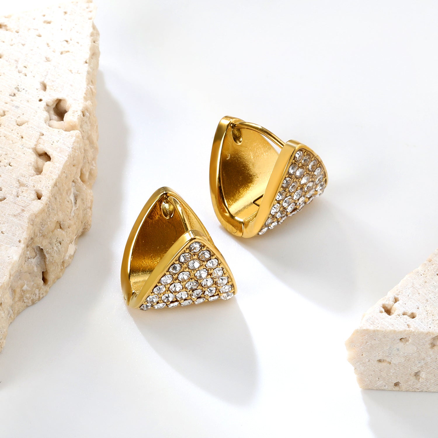 Wholesale Vintage shaped stainless steel wrapped earrings