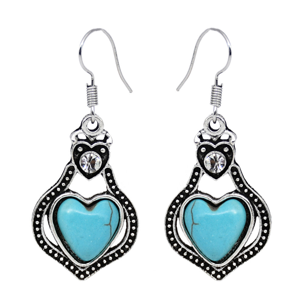 Wholesale Ethnic Style Owl Animal Flower Color Alloy Earrings