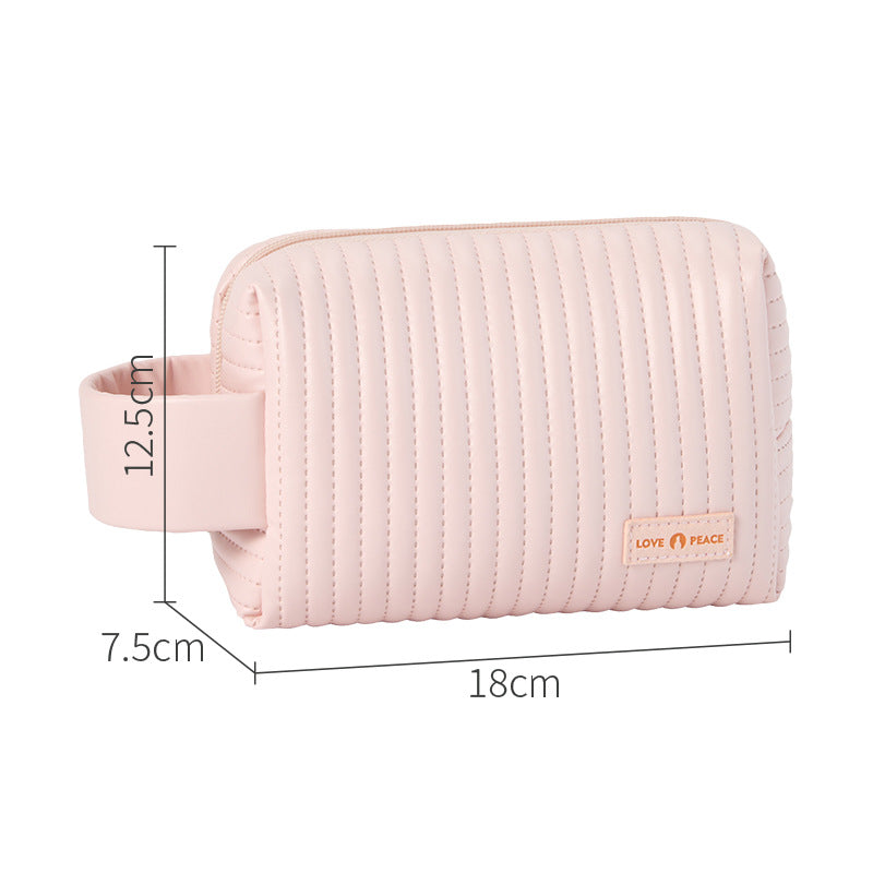 Wholesale Leather Handheld Travel Toiletry Bag