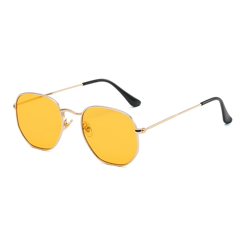 Wholesale Jetset 7006 Unique Irregular Fashionable Metal Sunglasses Artistic Style Eyewear For Men Women