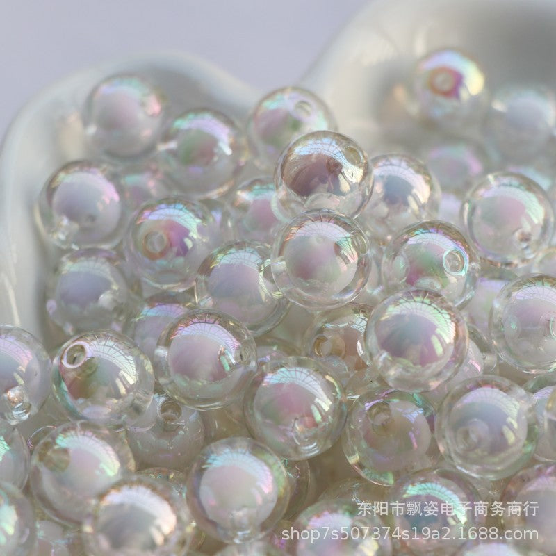 Cuentas de plástico/resina redondas de 200 piezas al por mayor
