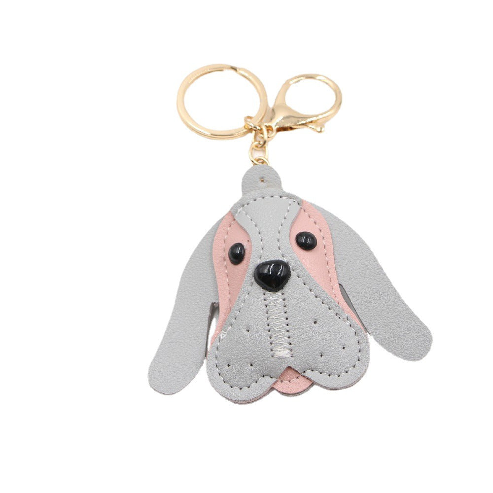 Wholesale of British Beagle Animal Leather Keychains