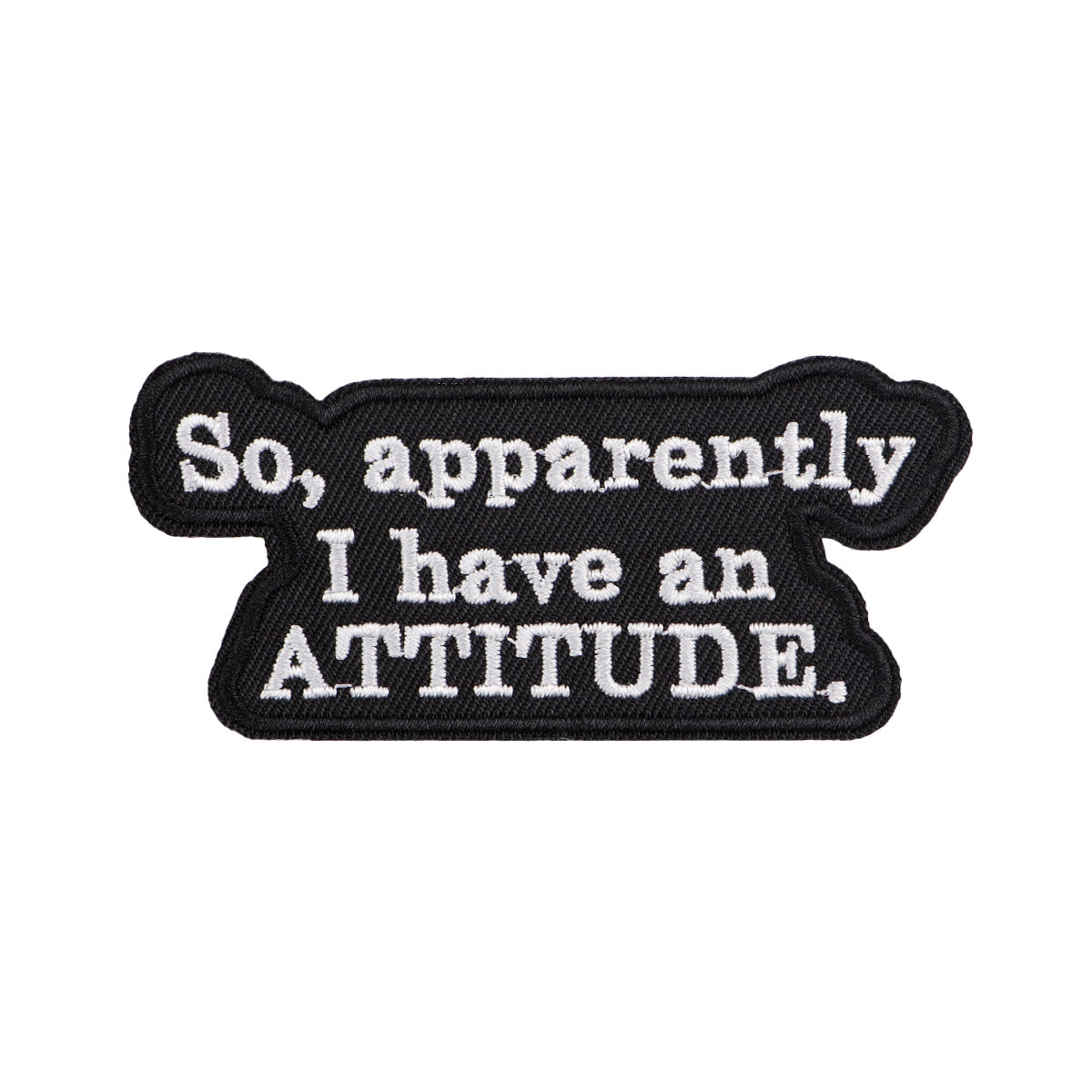 Wholesale 5pcs Black and White English Letter Quotations Embroider Cloth Patch