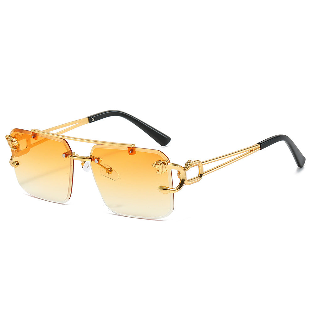 Wholesale Trimmed Square Frameless Fashion Sunglasses