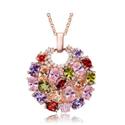Wholesale Colored Zircon Necklace
