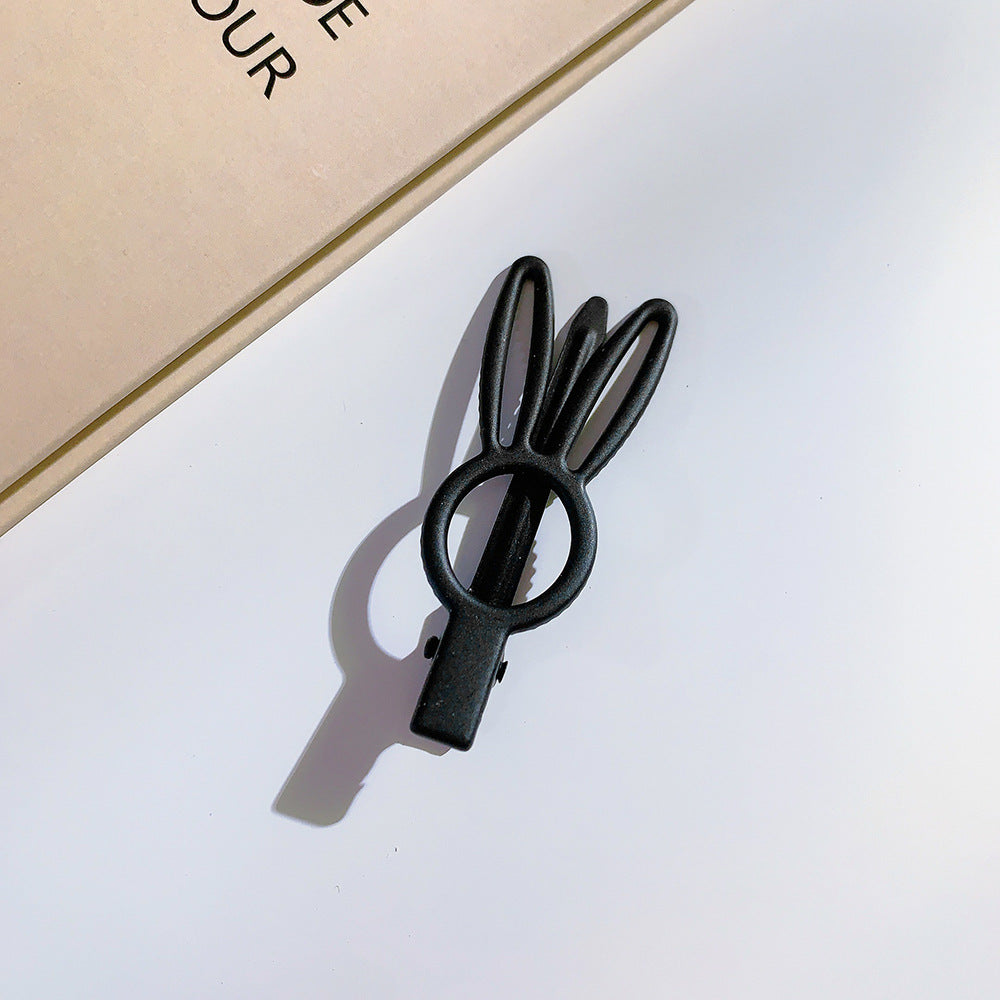 Wholesale simple rabbit head side clip love word clip cute crown hair clip