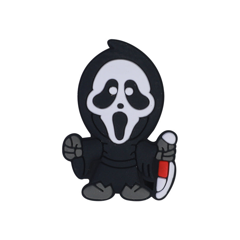 Wholesale  20pcs Halloween silicone beads new dark series loose beads diy bracelet necklace accessories cartoon silicone beads