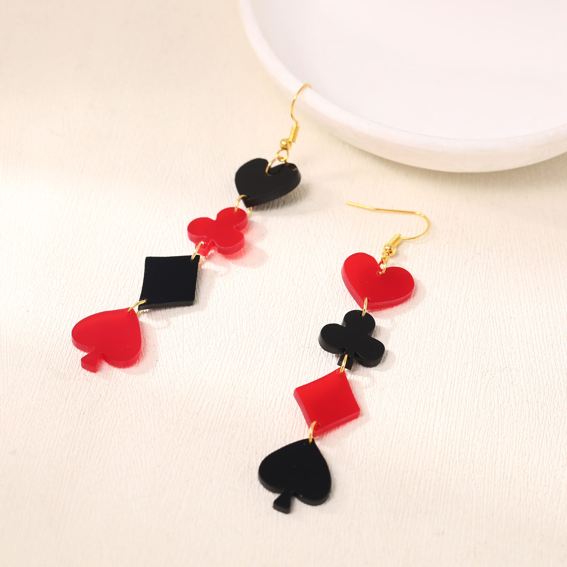 Wholesale Acrylic Earrings Valentine's Day Heart Earrings