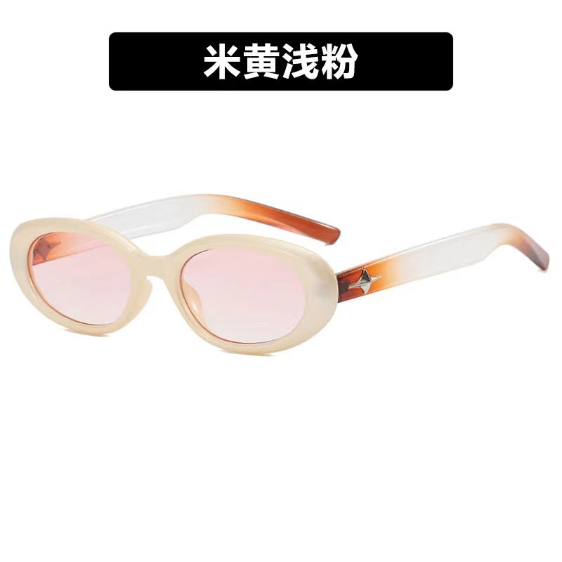 Wholesale Star Oval Anti-UV Fashion Trendy Sunglasses