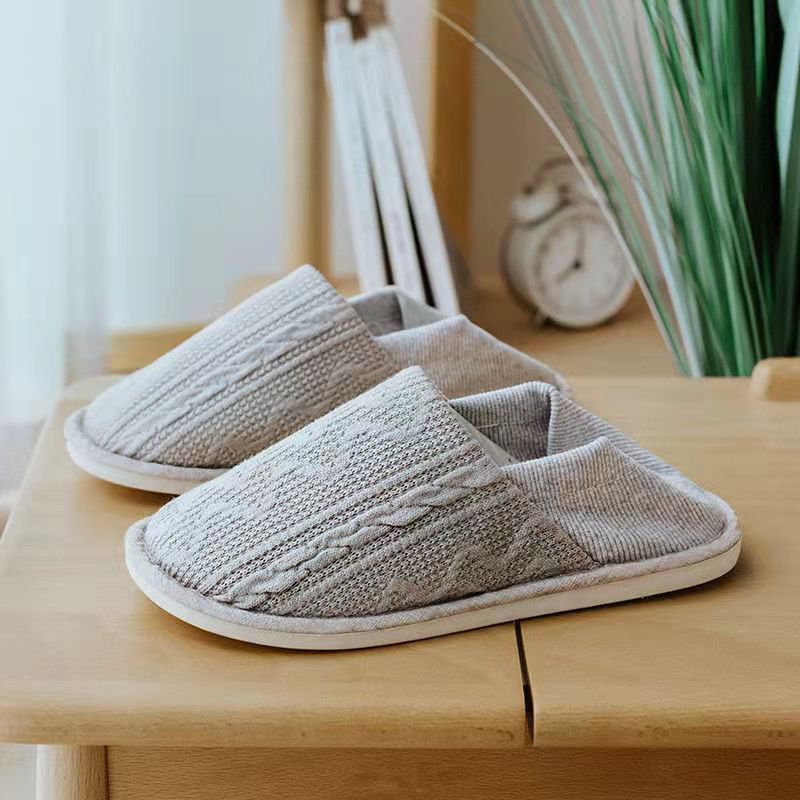 Wholesale Sponge Mugwort Linen Anti Slip Slippers