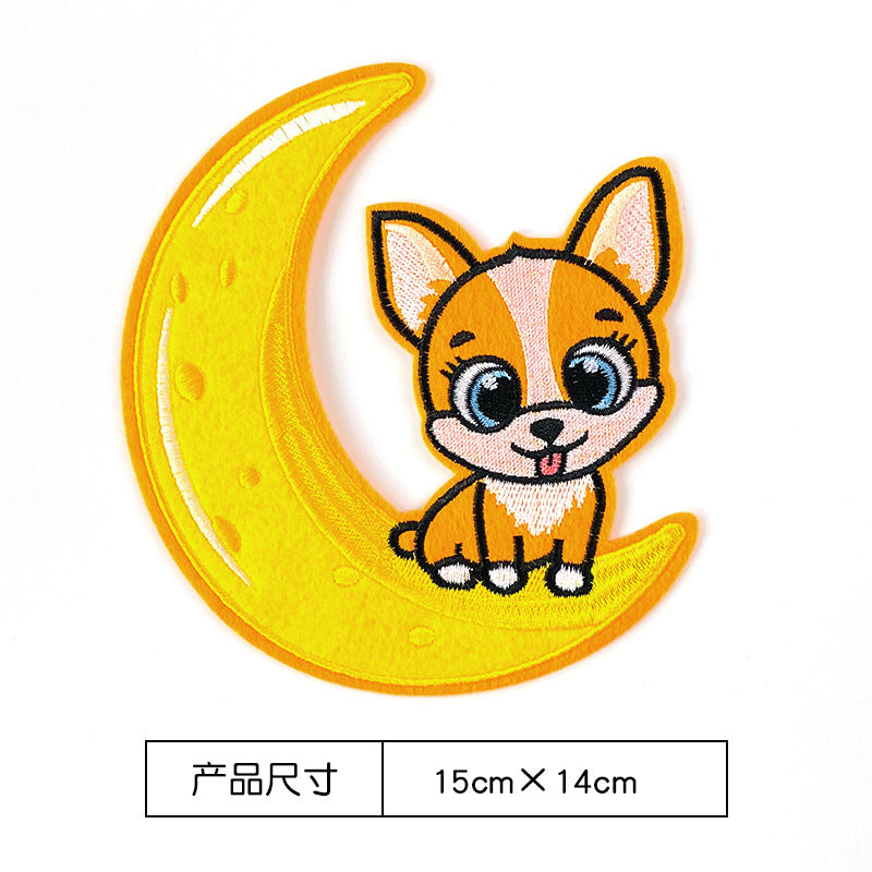 Wholesale Cartoon Dog Cute Animal Embroidery DIY Patches
