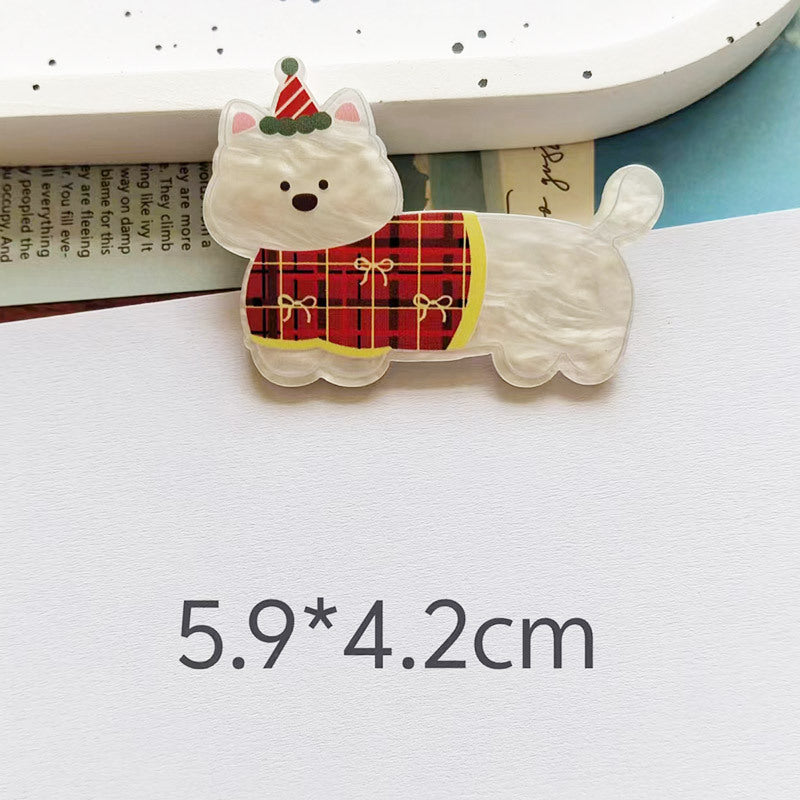 Wholesale 10pcs colorful cute dog Acrylic Flatback